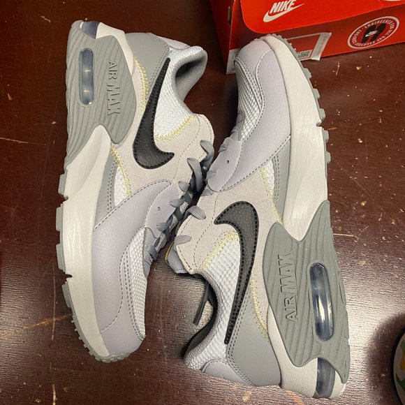 Nike Mens Gray White Air Max Excee CD4165 006 Lace Up Sneaker Shoes Size US 7